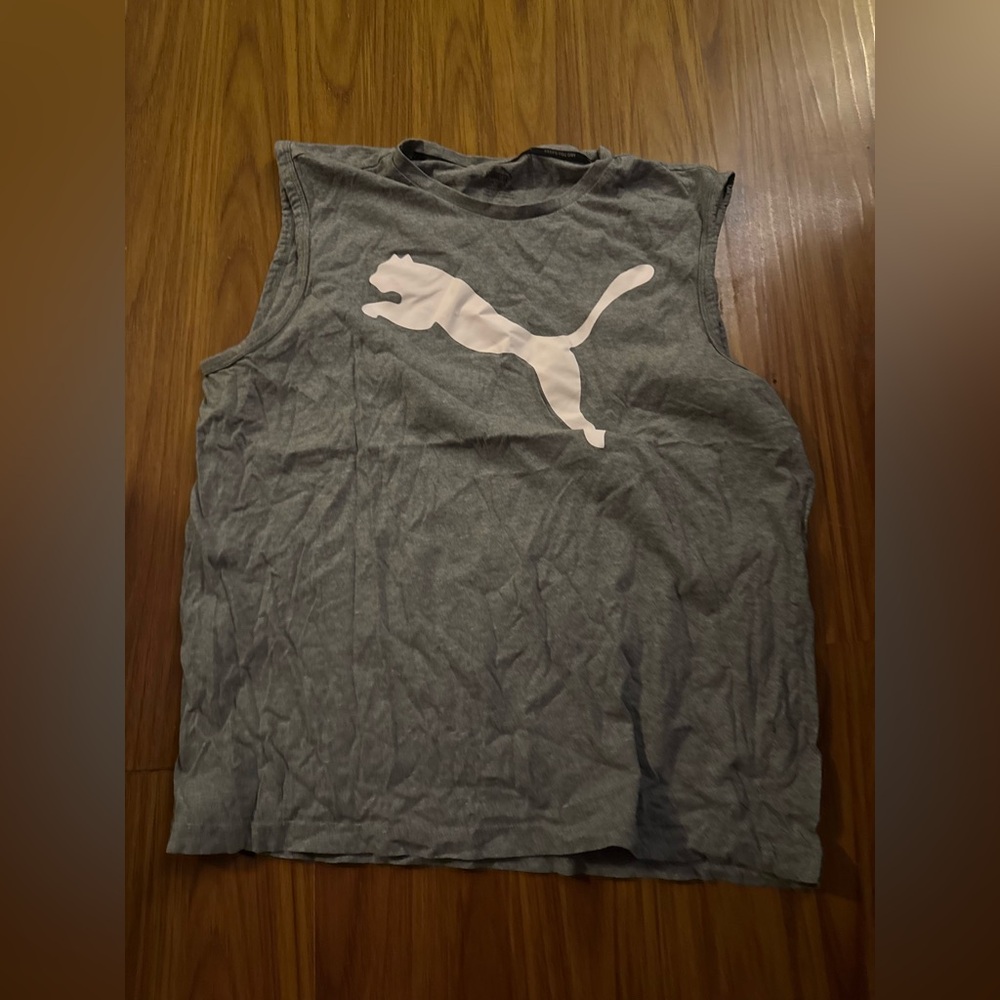 Puma Gray Kids Sleeveless Top size XL